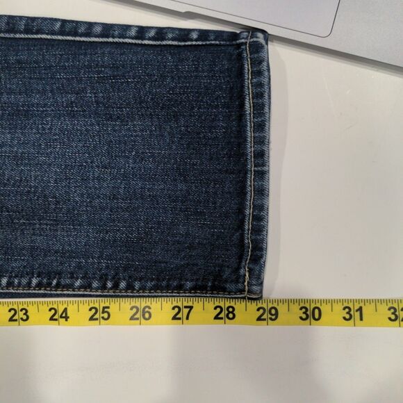 7FAMK Womens Josefina Skinny Boyfriend Distressed Jeans Size 30 Blue Button Fly - Picture 13 of 13